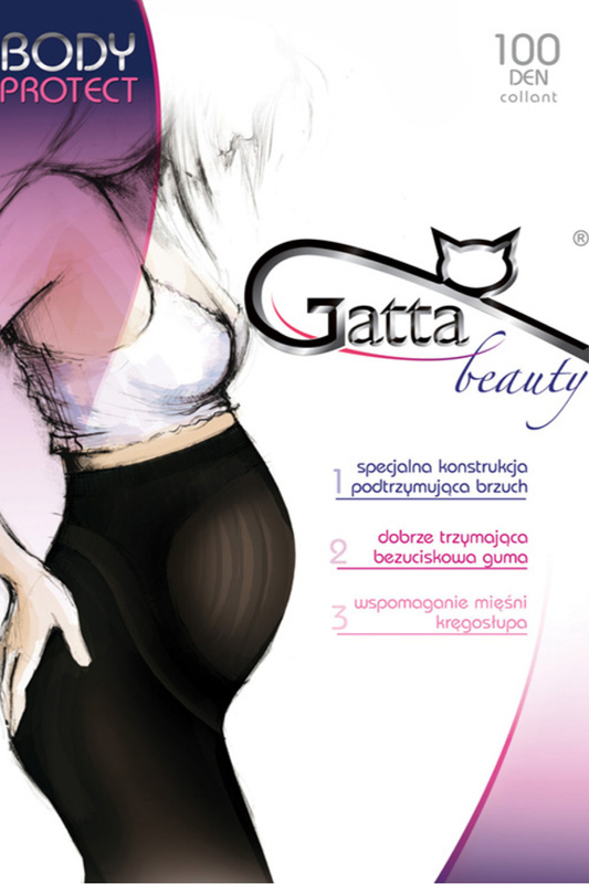 BODY PROTECT 100  - Rajstopy ciążowe 100 DEN Gatta - machiato