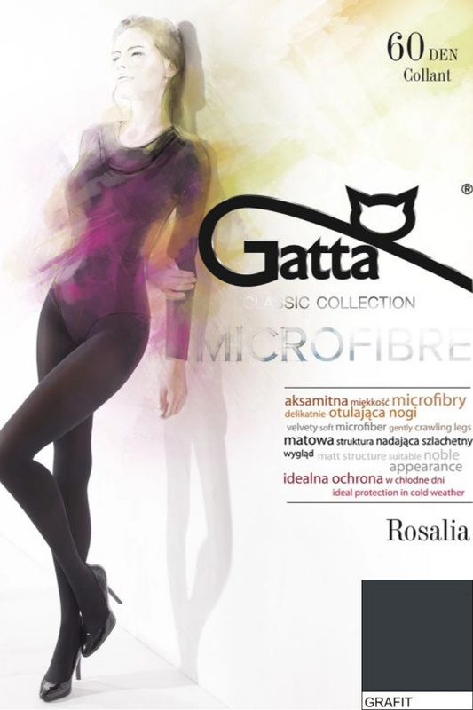 ROSALIA 60 - Rajstopy damskie mikrofibra 60 DEN Gatta - grafit