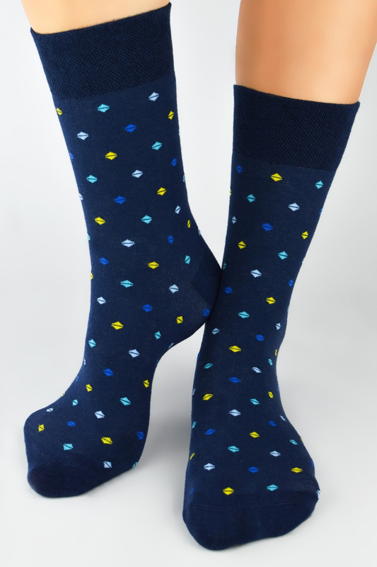 Skarpety męskie wzorzyste PREMIUM M20 trójkąty Noviti