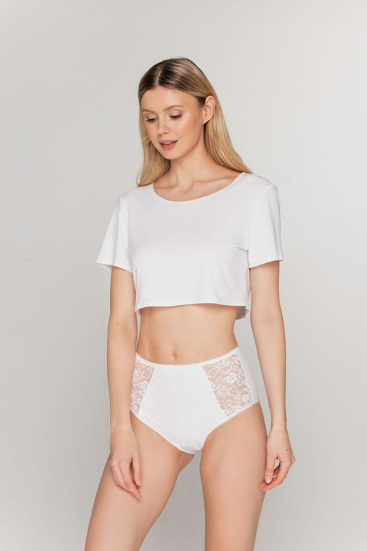 Figi damskie korygujące BBL070 biały Babell