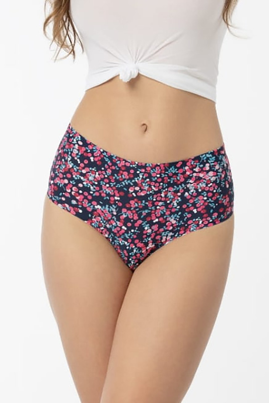 Figi damskie brazyliany bezszwowe CRANBERRIES BRASIL MAXI Julimex