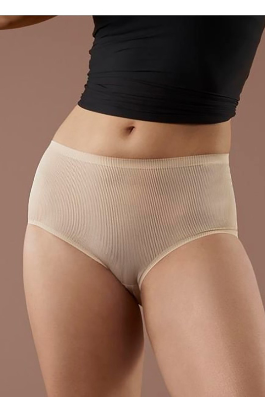 Figi damskie bezszwowe AVIA MAXI beż Julimex