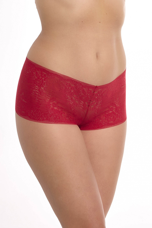 Szorty damskie koronkowe GFS002 czerwone Gaia