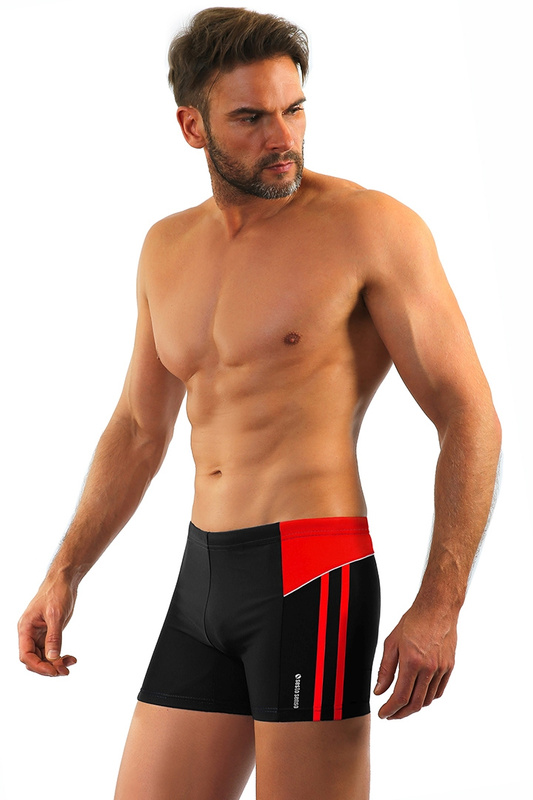 Bokserki kąpielowe męskie 384 czarny Sesto-Senso