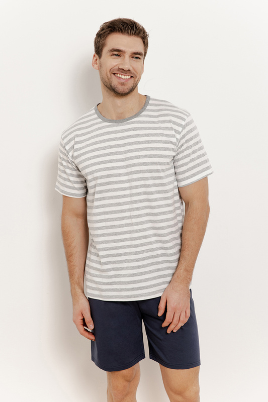 Piżama męska krótki rękaw, szorty Jasper 3394 S/S 25 Taro