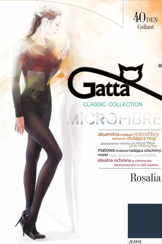 ROSALIA 40 - Rajstopy Mikrofibra 40 DEN Gatta - jeans