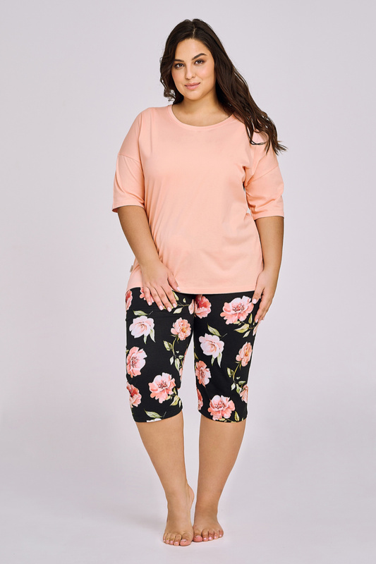 Piżama damska 3/4 rękaw, 3/4 spodnie 3161 S/S 24 Margot Taro