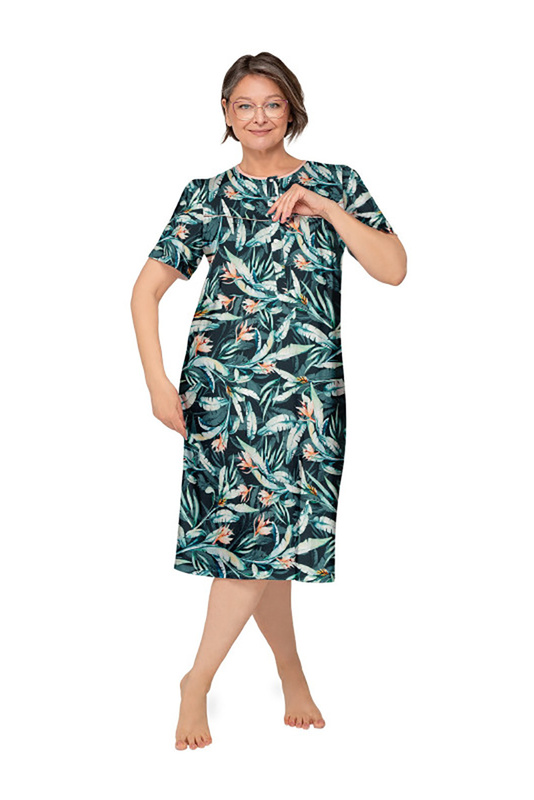 Koszula nocna damska krótki rękaw Bogna I 203 wzór 29 Martel