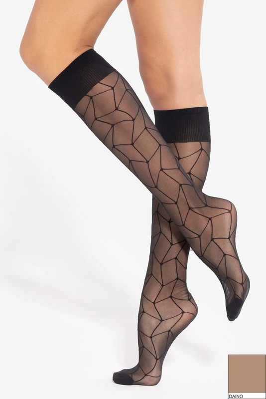 Podkolanówki damskie rajstopowe Trendyline wz.17 daino Gatta