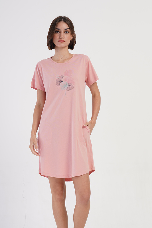 Koszula nocna damska krótki rękaw 4070790000 Vienetta