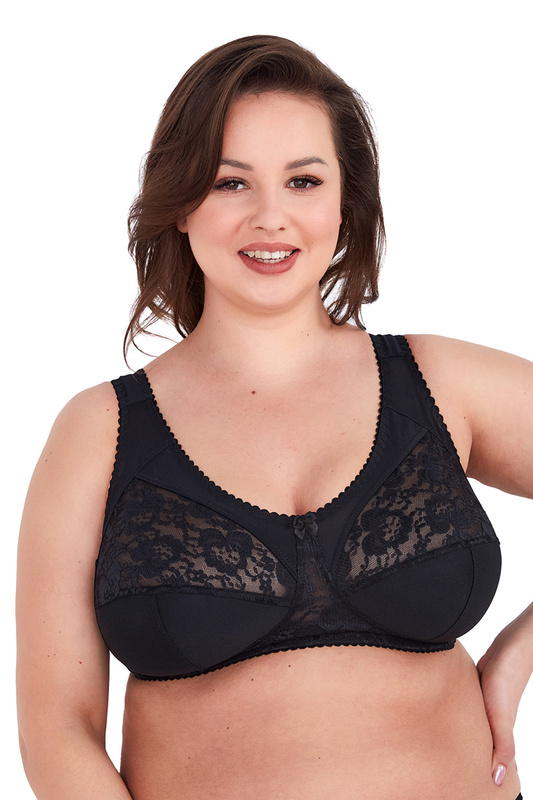 Biustonosz BS01162 Melodia czarny Gaia