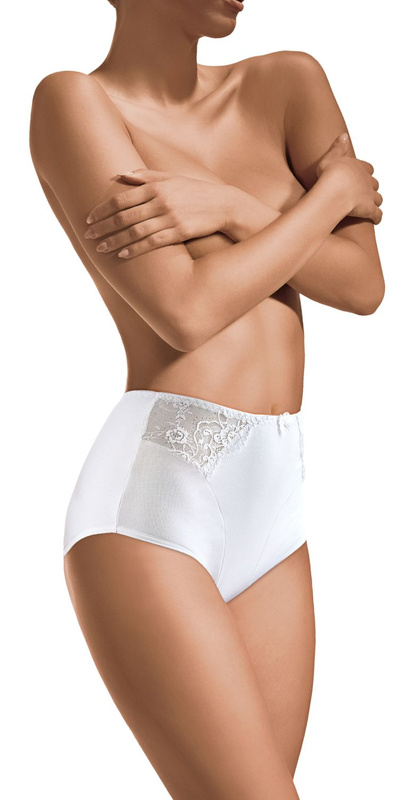 Figi damskie 054 białe Babell