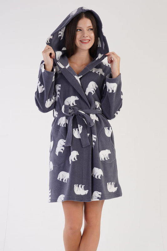 Szlafrok damski polarowy krótki 3041800088 Vienetta