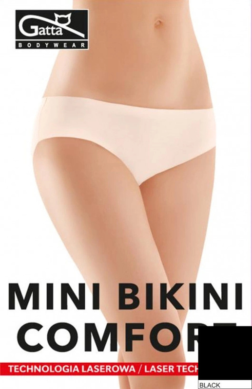 Figi damskie Mini Bikini Comfort Gatta - czarny