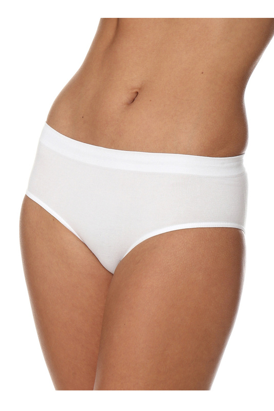 HI00090A Figi damskie Hipster Classic COMFORT COMFORT biały Brubeck