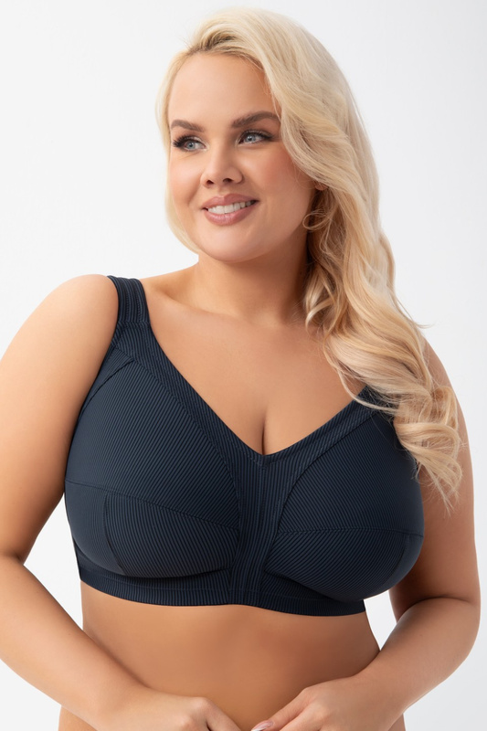 Biustonosz miękki K973 NELA granatowy Gorsenia
