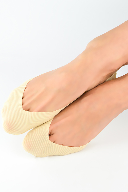 Stopki damskie laserowe silikon ABS SN037 beżowe Noviti