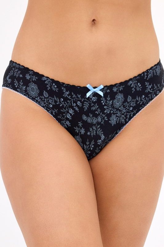 Figi damskie klasyczne GFP046 Dina czarne Gaia