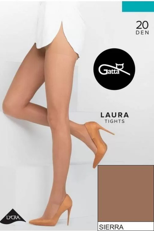 LAURA - Rajstopy damskie Lycra 20 DEN Gatta - sierra