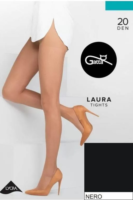 LAURA - Rajstopy damskie Lycra 20 DEN Gatta - nero