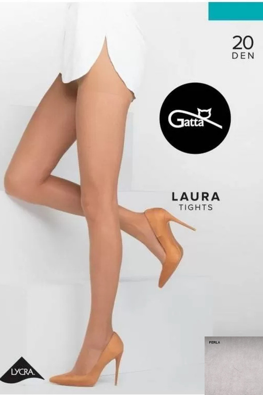LAURA - Rajstopy damskie Lycra 20 DEN Gatta - perla