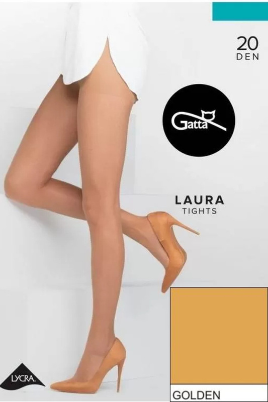 LAURA - Rajstopy damskie Lycra 20 DEN Gatta - golden