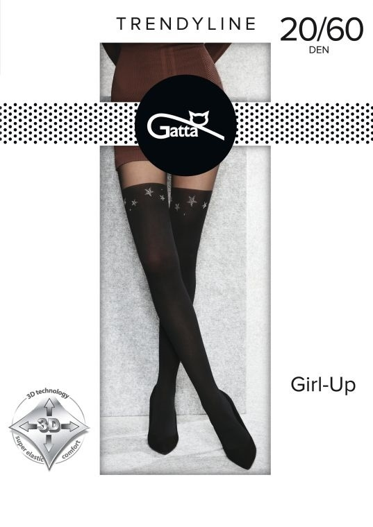 GIRL-UP - Rajstopy damskie wzorzyste w.35 Gatta