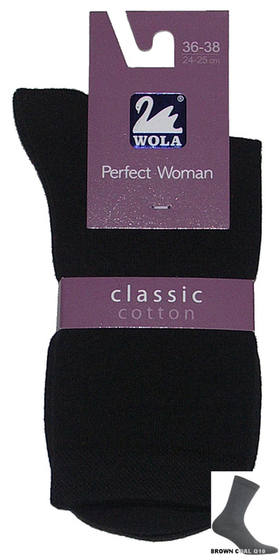Skarpety damskie Perfect Woman 84000 Wola - brown coal Q10