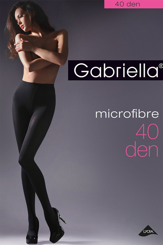 Rajstopy microfibra 40 den Gabriella - plum