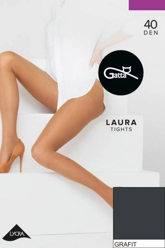 LAURA - Rajstopy damskie 40 DEN Gatta - grafit