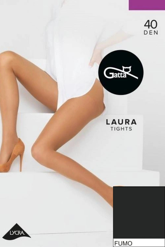 LAURA - Rajstopy damskie 40 DEN Gatta - fumo
