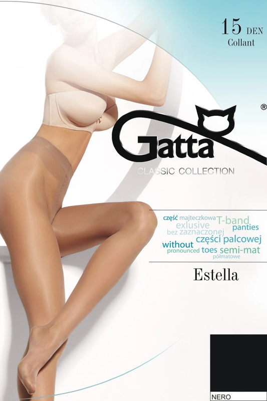 ESTELLA - Rajstopy damskie 15 DEN Gatta - nero