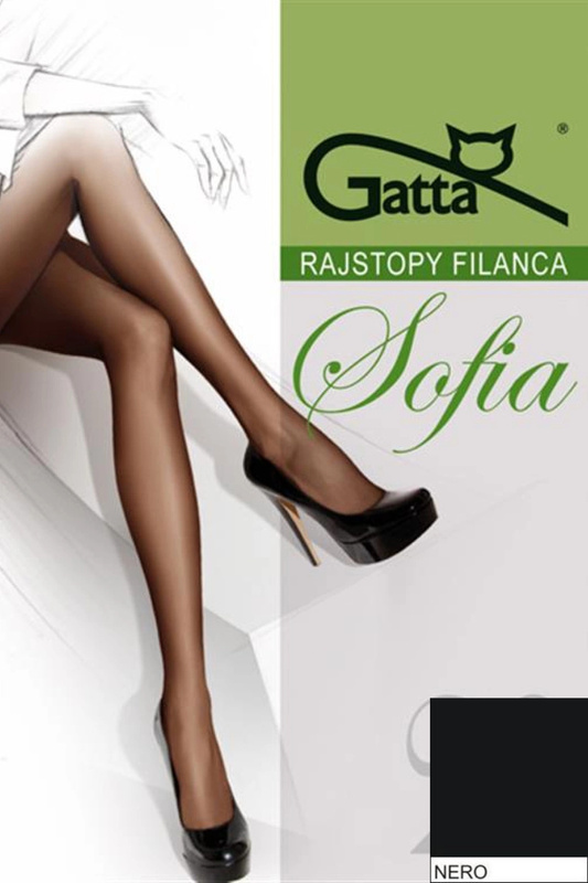 SOFIA - Rajstopy damskie Elastil 20 DEN Gatta - nero