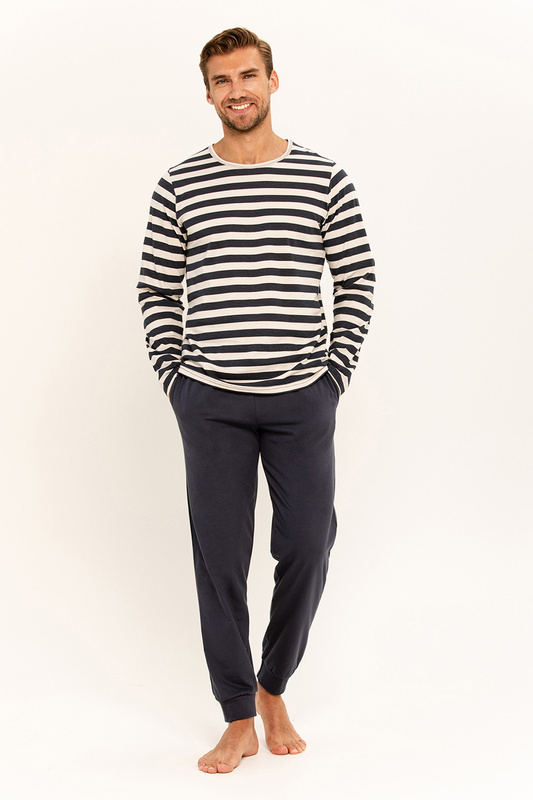 Piżama męska długi rękaw, długie spodnie Brace 3311 A/W 24-25 Taro