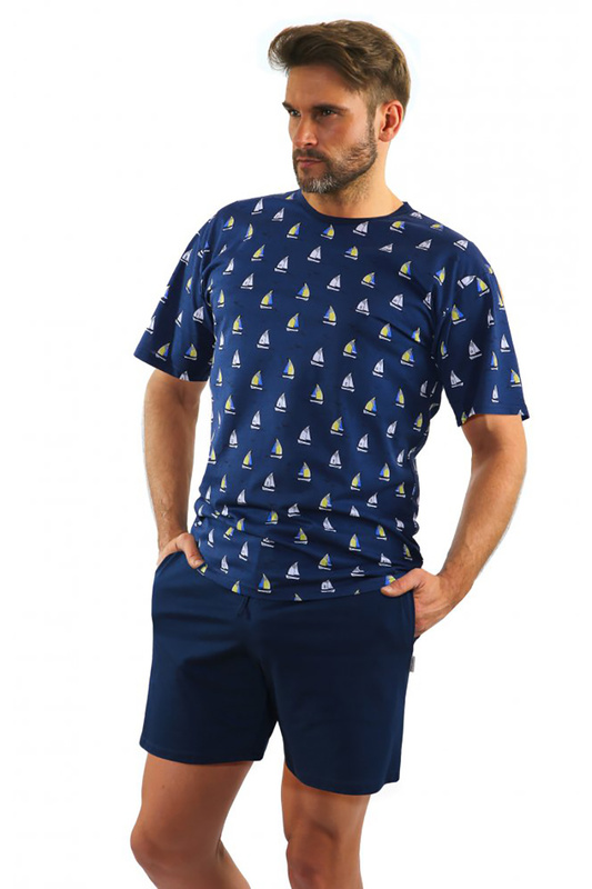 Piżama męska krótki rękaw, szorty 2556/10 Sesto-Senso