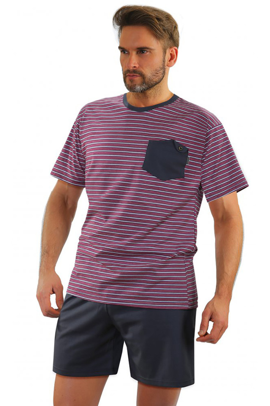 Piżama męska krótki rękaw, szorty 05 K67E Sesto-Senso