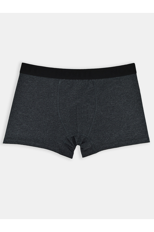 Szorty męskie gładkie BB005M grafit melanż Noviti