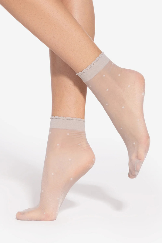Skarpetki damskie STYLOVE wz.02 Gatta - perla