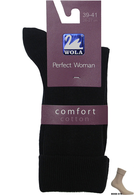 Skarpetki damskie bezuciskowe 84F0699 Wola - beż E76