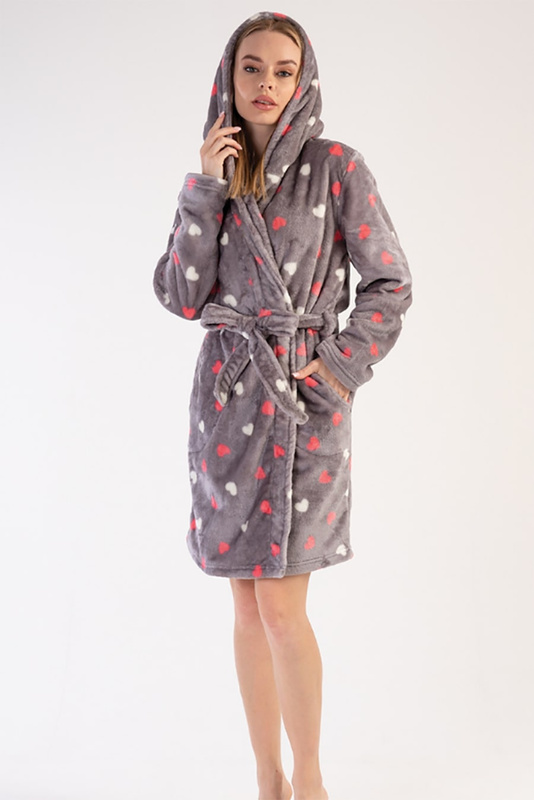 Szlafrok damski długi rękaw 3030970254 Vienetta