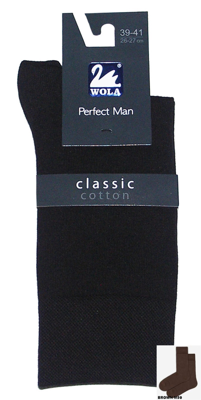 Skarpety męskie Perfect Man classic 94000000 Wola - brown M50