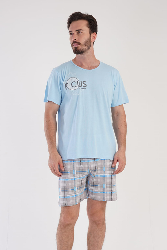 Piżama męska krótki rękaw, krótkie spodnie 3050466915 Vienetta