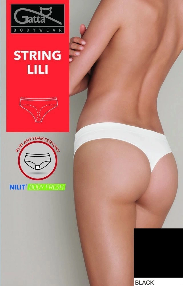 Stringi Lili 1648 Gatta - czarny