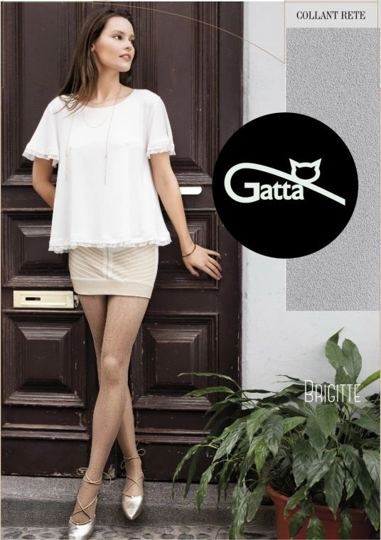 BRIGITTE - Rajstopy damskie kabaretki w.12 Gatta