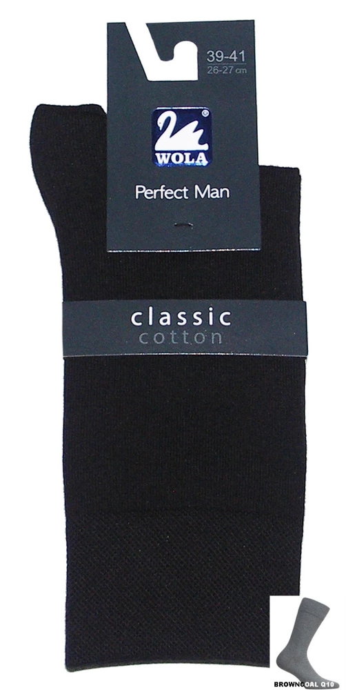 Skarpety męskie Perfect Man classic 94000000 Wola - brown coal Q10