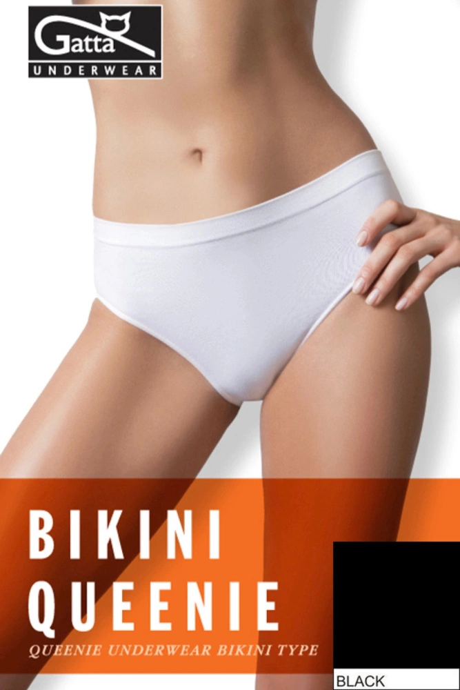 Figi damskie Bikini Queenie 1649 Gatta - czarny
