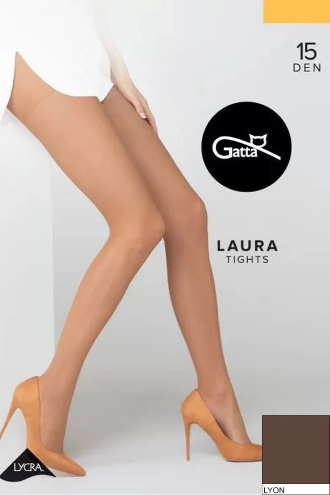 LAURA - Rajstopy damskie Lycra 15 DEN Gatta - lyon