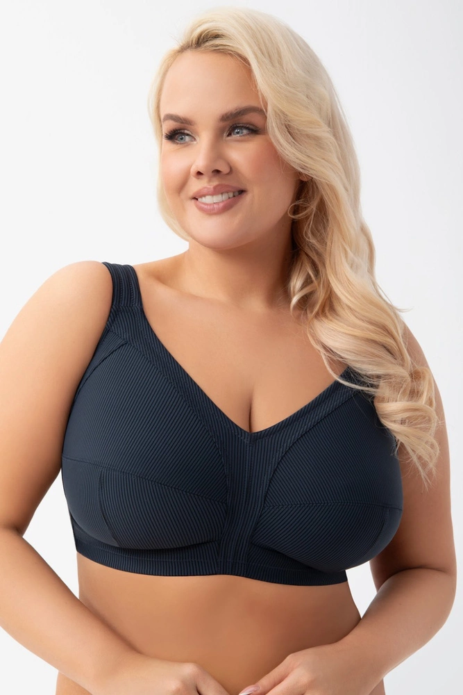 Biustonosz miękki K973 NELA granatowy Gorsenia