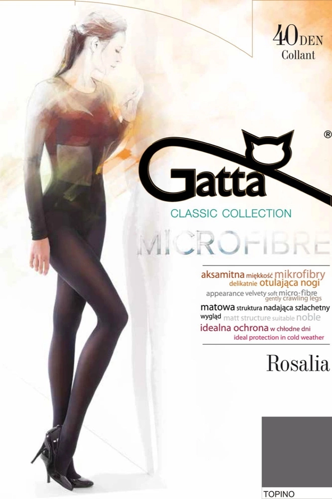 ROSALIA 40 - Rajstopy Mikrofibra 40 DEN Gatta - topino