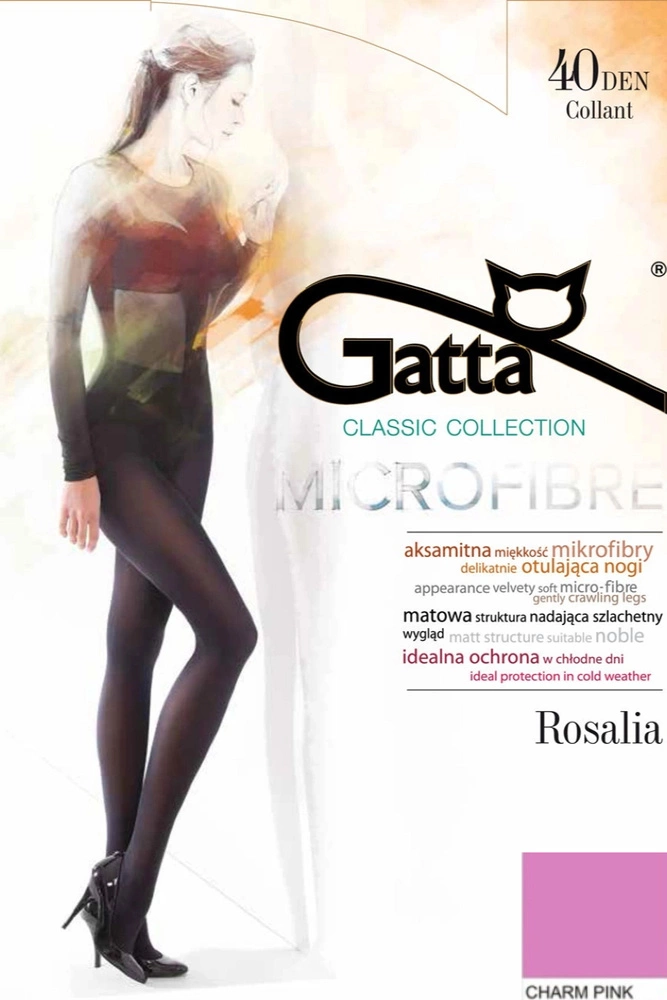 ROSALIA 40 - Rajstopy Mikrofibra 40 DEN Gatta - charm pink